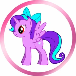Opłatek na tort KUCYKI PONY 148