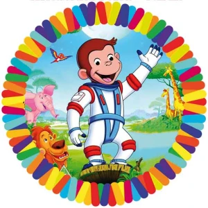 Opłatek na tort CIEKAWSKI GEORGE 6