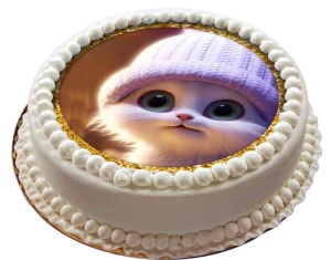 opłatek na tort UROCZE KOTKI okrąg 20cm 5