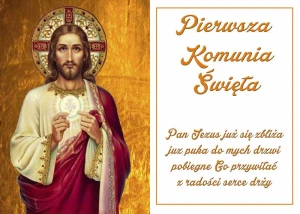 OPŁATEK NA TORT Pierwsza Komunia Święta 1KS 42