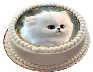 opłatek na tort UROCZE KOTKI okrąg 20cm 18