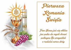 OPŁATEK NA TORT Pierwsza Komunia Święta 1KS 49