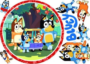 Opłatek na tort BLUEY + twój tekst GRATIS