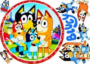 Opłatek na tort BLUEY + twój tekst GRATIS  (6)