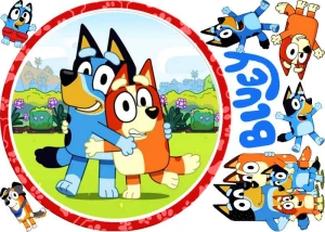Opłatek na tort BLUEY + twój tekst GRATIS  (9)