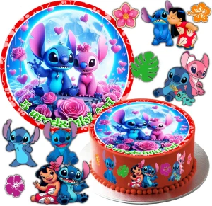 Opłatek na tort LILO i STITCH XLIS 3