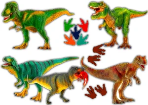 Opłatek  DINOZAURY 5 postaci 