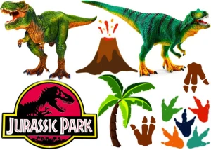 Opłatek  DINOZAURY postacie