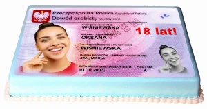 OPŁATEK NA TORT Dowód Osobisty