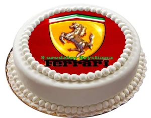 Opłatek na tort LOGO FERRARI 02/08