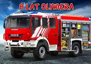 Opłatek na tort STRAŻ POŻARNA FIR 04/26