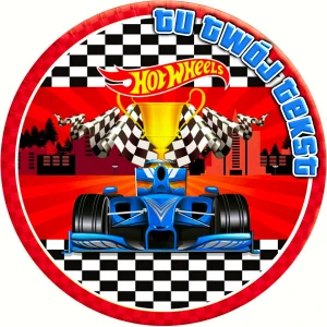 Opłatek na tort HOT WHEELS