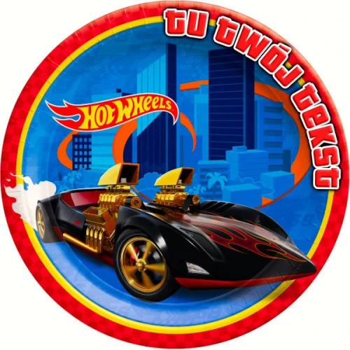 opłatek dekoracyjny na tort HOT WHEELS