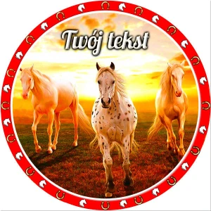 Opłatek na tort KOŃ 14/29