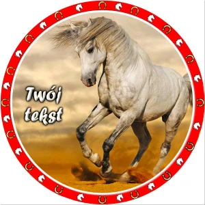 Opłatek na tort KOŃ 99/100