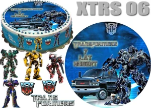 TRANSFORMERS + 4 postacie + 3 logo + dedykacja XTRS 06