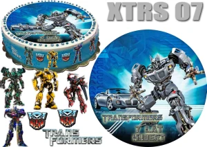 TRANSFORMERS + 4 postacie + 3 logo + dedykacja XTRS 07