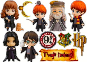 Opłatek na tort HARRY POTTER  postacie na tort