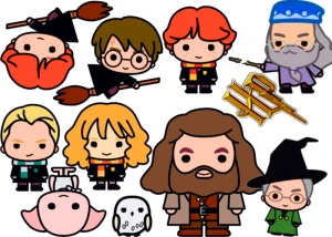 Opłatek na tort HARRY POTTER  postacie na tort