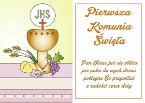 OPŁATEK NA TORT Pierwsza Komunia Święta 1KS 53