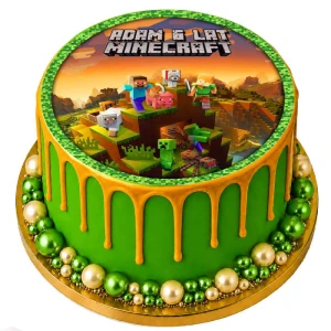 Opłatek na tort MINECRAFT