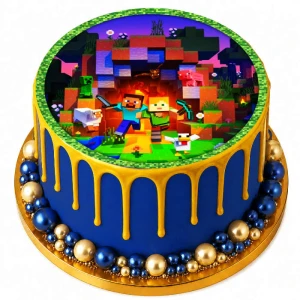 Opłatek na tort MINECRAFT 134/126
