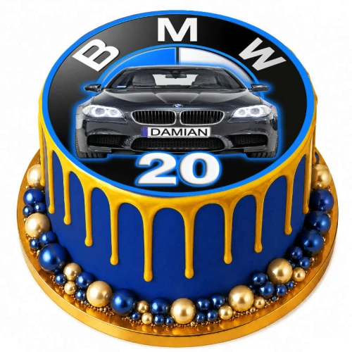 oplatek-na-tort-bmw-BMW-czarny