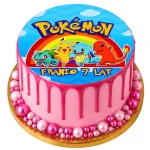 Opłatek na tort POKEMONY (7)