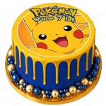 Opłatek na tort POKEMONY i PIKACHU