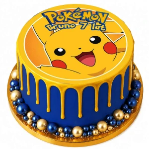 Opłatek na tort POKEMONY i PIKACHU