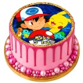 oplatek-na-tort-pokemon-pikachu-okrag-na-gore-tortu-wzor-POK01pink