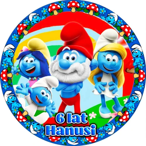 oplatek_na_tort_smerfy_wzor45