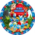 oplatek_na_tort_smerfy_wzor_41