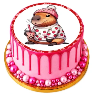 Opłatek na tort KAPIBARA