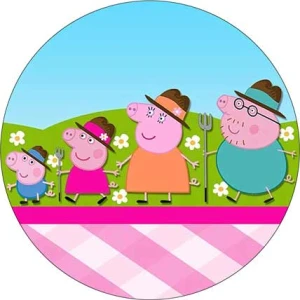 Opłatek na tort ŚWINKA PEPPA  PEP 14