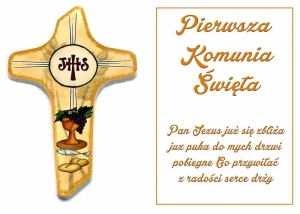 OPŁATEK NA TORT Pierwsza Komunia Święta 1KS 51