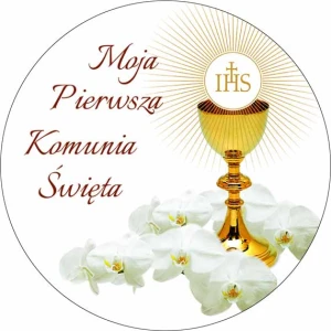 OPŁATEK NA TORT Pierwsza Komunia Święta 1KS 34