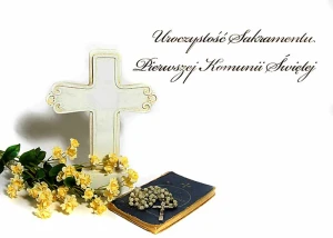OPŁATEK NA TORT Pierwsza Komunia Święta 1KS 15