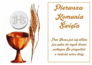 OPŁATEK NA TORT Pierwsza Komunia Święta 1KS 50