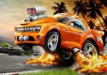 OPŁATEK DEKORACYJNY NA TORT HOT WHEELS