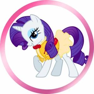 Opłatek na tort KUCYKI PONY 1050