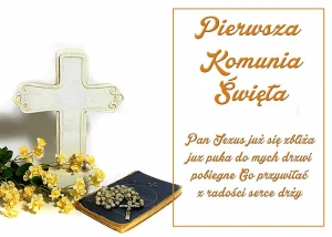 OPŁATEK NA TORT Pierwsza Komunia Święta 1KS 48