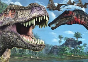 Opłatek na tort DINOZAURY 21/23