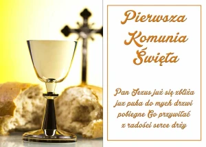 OPŁATEK NA TORT Pierwsza Komunia Święta 1KS 43