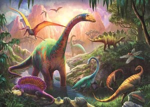 Opłatek na tort DINOZAUR DIN 66/72