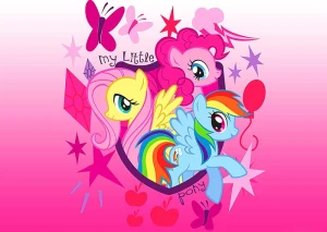 Opłatek na tort KUCYKI PONY 146/1063