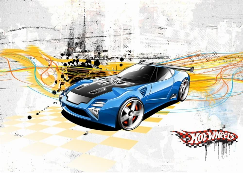 OPŁATEK DEKORACYJNY NA TORT HOT WHEELS