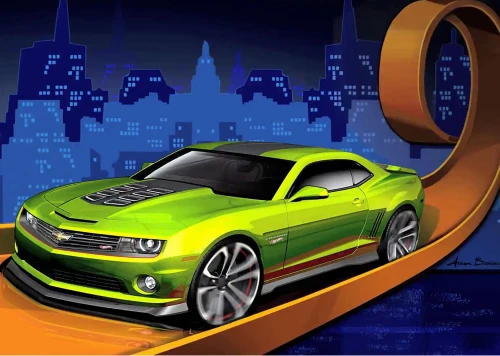 OPŁATEK DEKORACYJNY NA TORT HOT WHEELS
