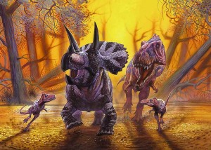Opłatek na tort DINOZAUR DIN 20